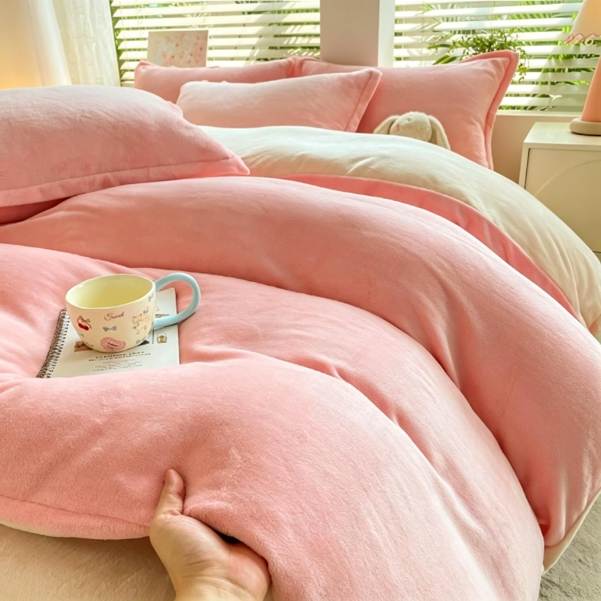 Thick Double‑Sided Milk Velvet Bedding Set