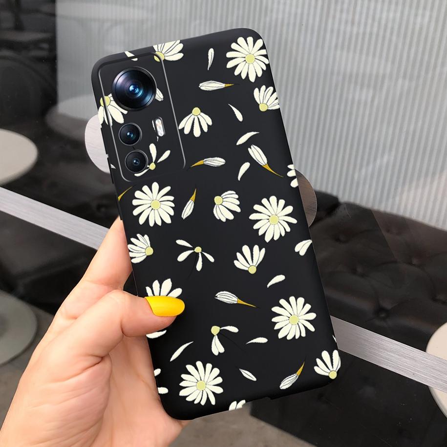 For Xiaomi 12T Pro Case 2022 Cute Sunflower Pretty Girls Cover Silicone Soft Phone Case For Xiaomi Mi12T Mi 12T Pro Cover Bumper