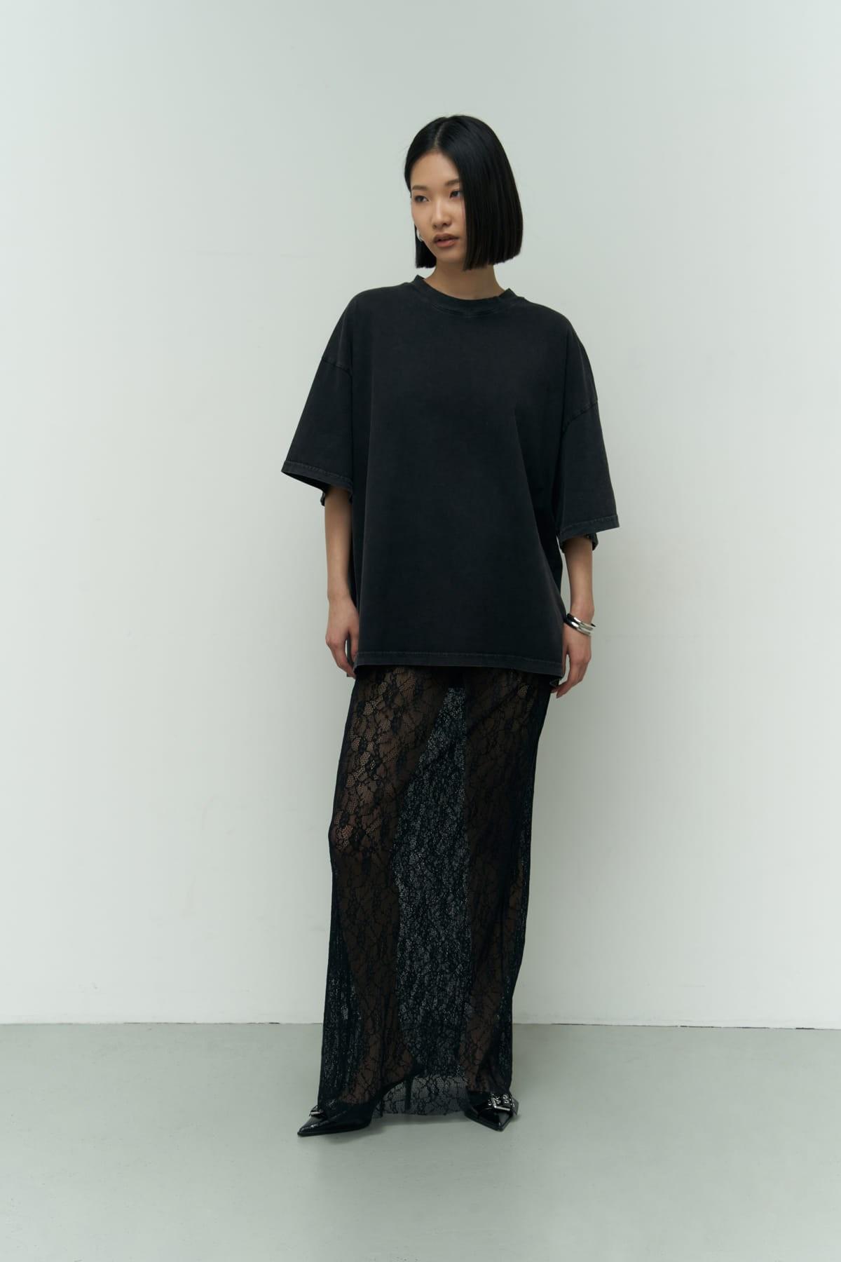 

Черная кружевная юбка Jasmin