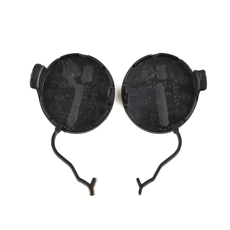 95850515500 95850515600 Буксировочный крюк Замена бампера 2 шт. Крышка буксировочной проушины Передний бампер Пластик 2 шт. 5 см ЧЕРНЫЙ