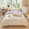 100% Cotton Printed Bedding Set Soft Breathable Duvet Cover With 2 Pillowcases Comfortable Home Textile