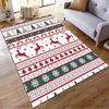 Christmas-Inspired Carpet with Reindeer, Snowflakes, and Trees Pattern Suitable for Use As an Anti-slip for Living Room Bedroom Sofas