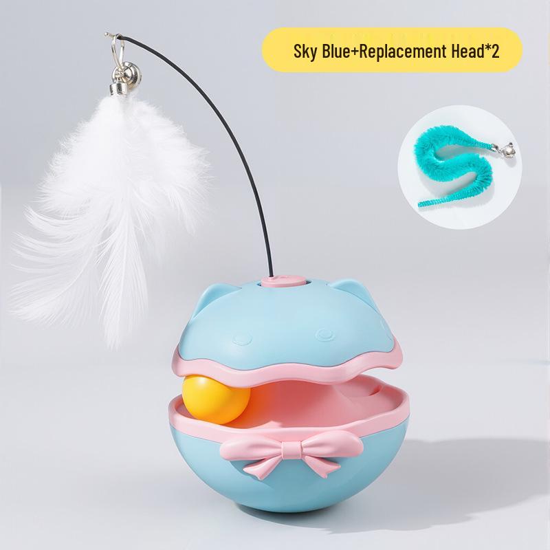 Electric Feather Catnip Tumbler Toy: Self-Entertainment and Boredom Relief for Cats