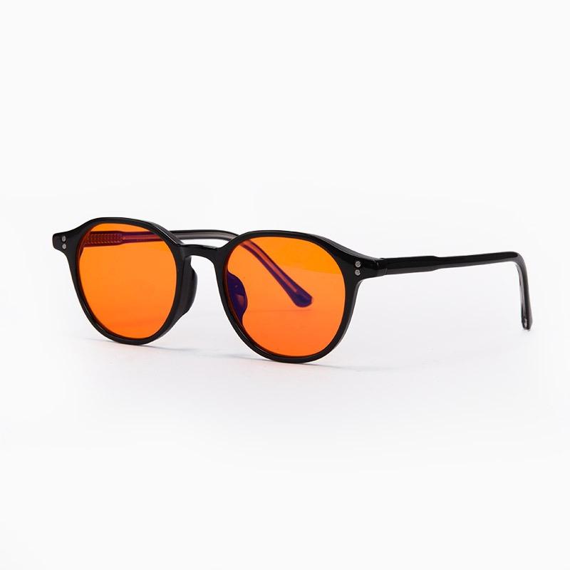 Premio Black Night Lens Blue Light Blocking Sleep Glasses, Lukeuai Model