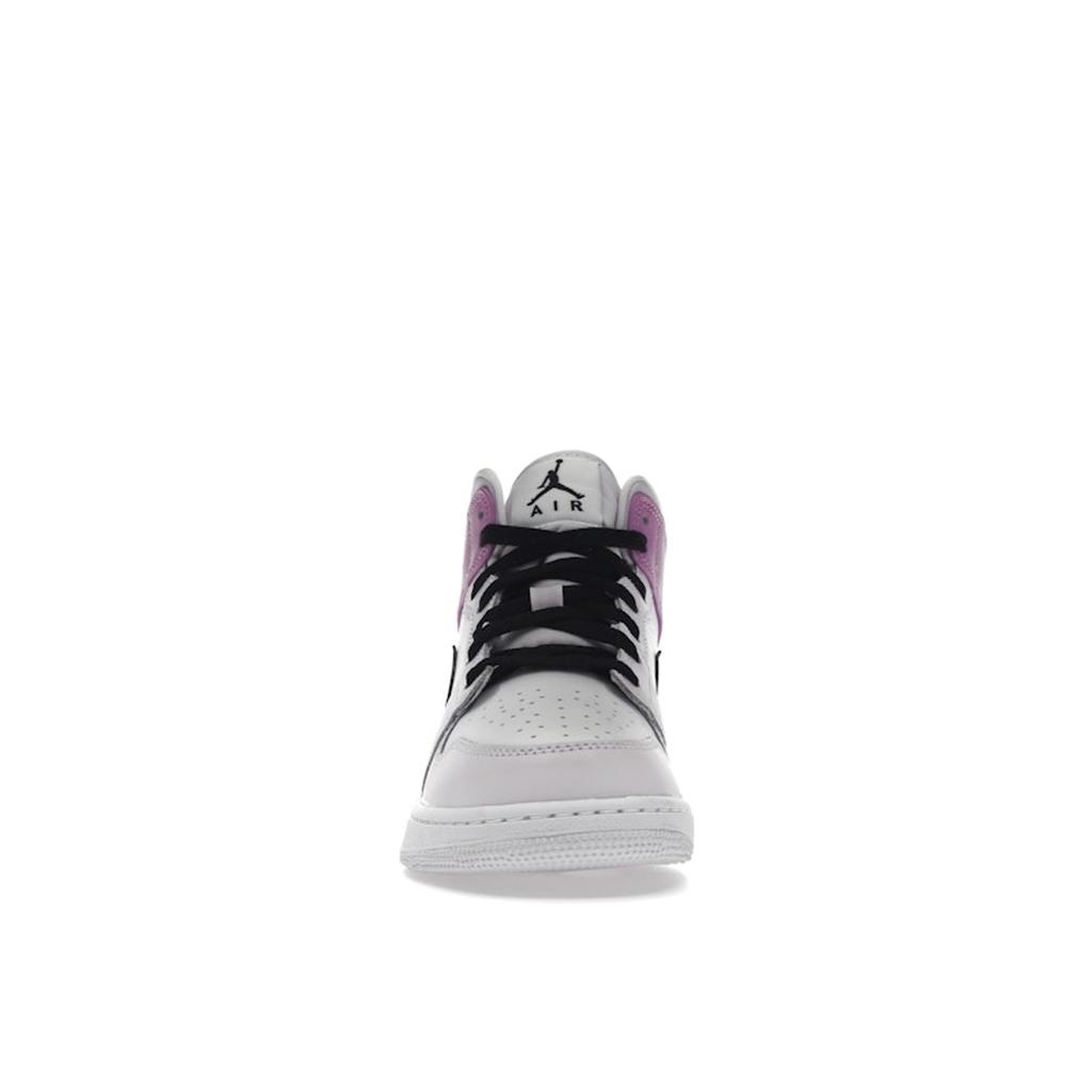 Dětské tenisky Air Jordan 1 Mid GS Barely Grape Fialová Černá Bílá DQ8423-501
