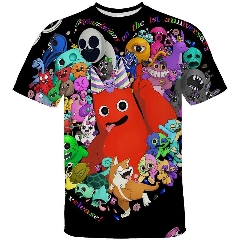 

Banban Garden Pop Cartoon Pattern Tshirts 3D Print Tshirt Boy Girl Casual Game Top Adult Parent-child Clothing Cool T-shirt Y2k XXS