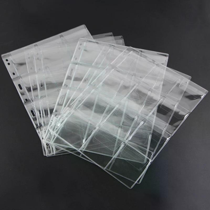 9/12 Grids Classic Plastic Coin Holder Sheet Storage Collection Money Album Case For Collection Album Photo Storage