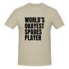 World S Okayest Spades Player  Black Trendy Tshirt Sweetcool Girlish Feeling Double Edging Basic Tee