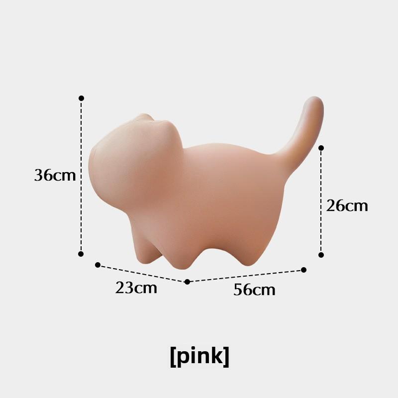 

Creative Cat Stools Children s Chair Luxury Living Room Ottomans Cute Animal Seat Stool Modern Bedroom Footrest Home Furniture рожевий
