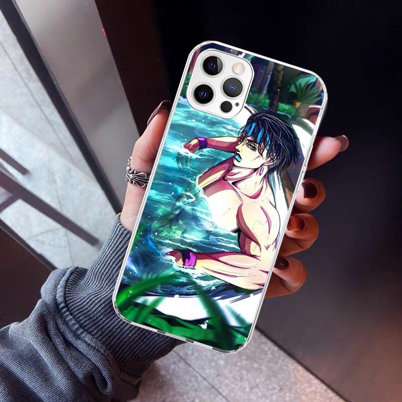 

JoJo Adventure Rohan Kishibe Phone Case For iPhone 17 Air 16 15 Pro Max 14 Plus 13 Mini 12 11 Cover 7 8 SE Silicone Shell Print iPhone 16 Pro Max