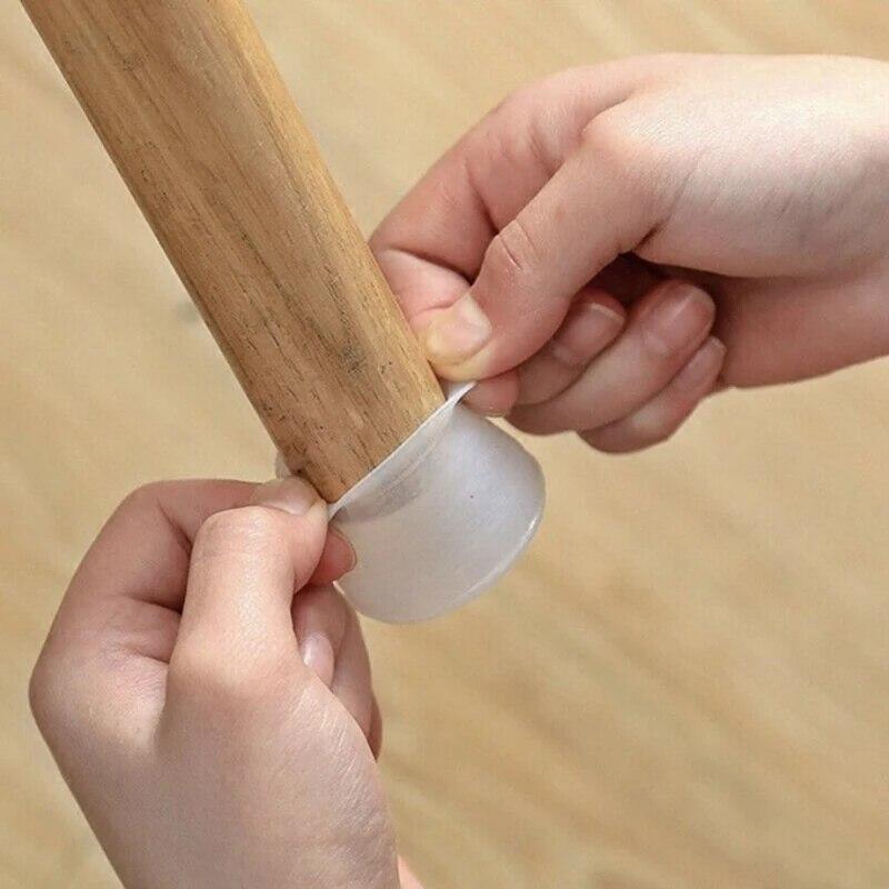 20 Pezzi Copertura Protettiva per Gambe Mobili in PVC Cuscinetto per Piedini Tavolo Protezione Pavimento per Gamba Sedia Protezione Pavimento Antiscivolo Cuscinetto per Gambe Tavolo
