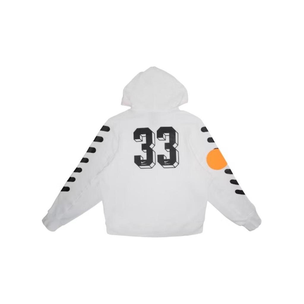 Nike Lab X Off-White Mercurial NRG X Hoodie White/Total Orange Men Tops AA3257-100