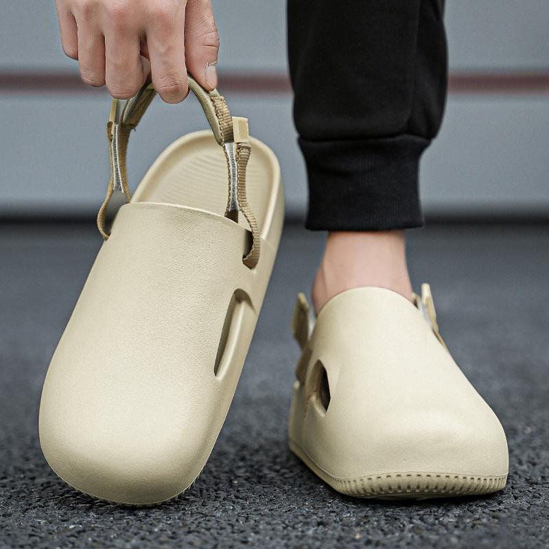 Men's Casual Closed Toe Shoes EVA Thick-soled Sandals Outdoor Beach Shoes