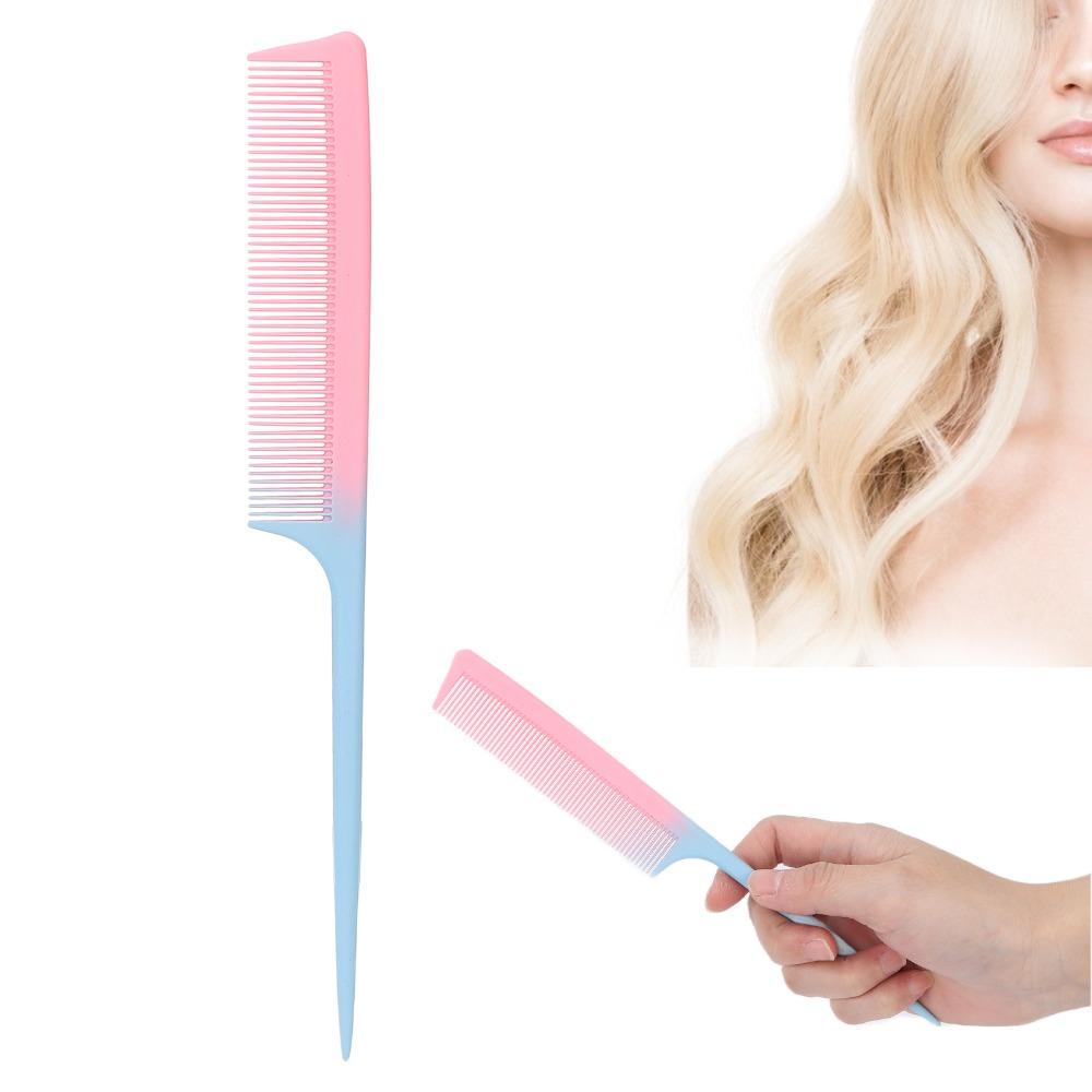 Gradient Tail Comb Professional Hairdressing Comb Home Color Work Gradient Tail Comb  Daily Use