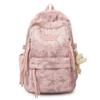 Schoolbag High Value Star Printed Backpack Girls Large Capacity Lightweight Travel Backpack Junior High School Student College Student School Bag