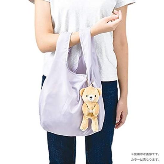 Livheart Eco Bag Bear Click Eco Pink Bag, (Pouch Approx. 17.5cm Long, Bag Approx. 43.5cm Long), Compact, Small, 88423-21