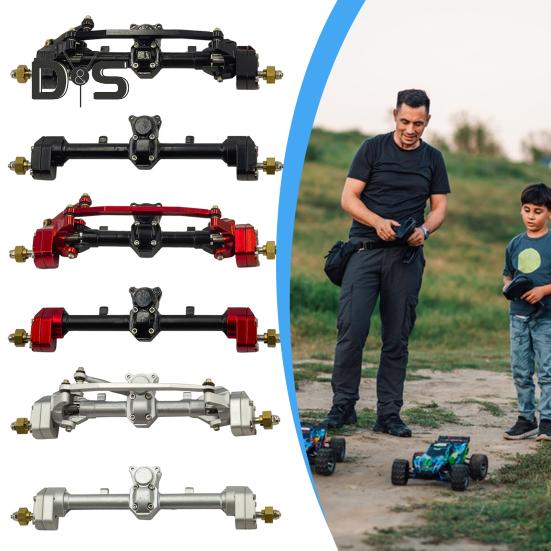 

1/2 шт. Пульт дистанційного керування Автомобільний портальний міст Важкі металеві радіокеровані гусеничні вантажівки Передня задня вісь Запасні частини Аксесуари для транспортних засобів з дистанційним керуванням Back червоний