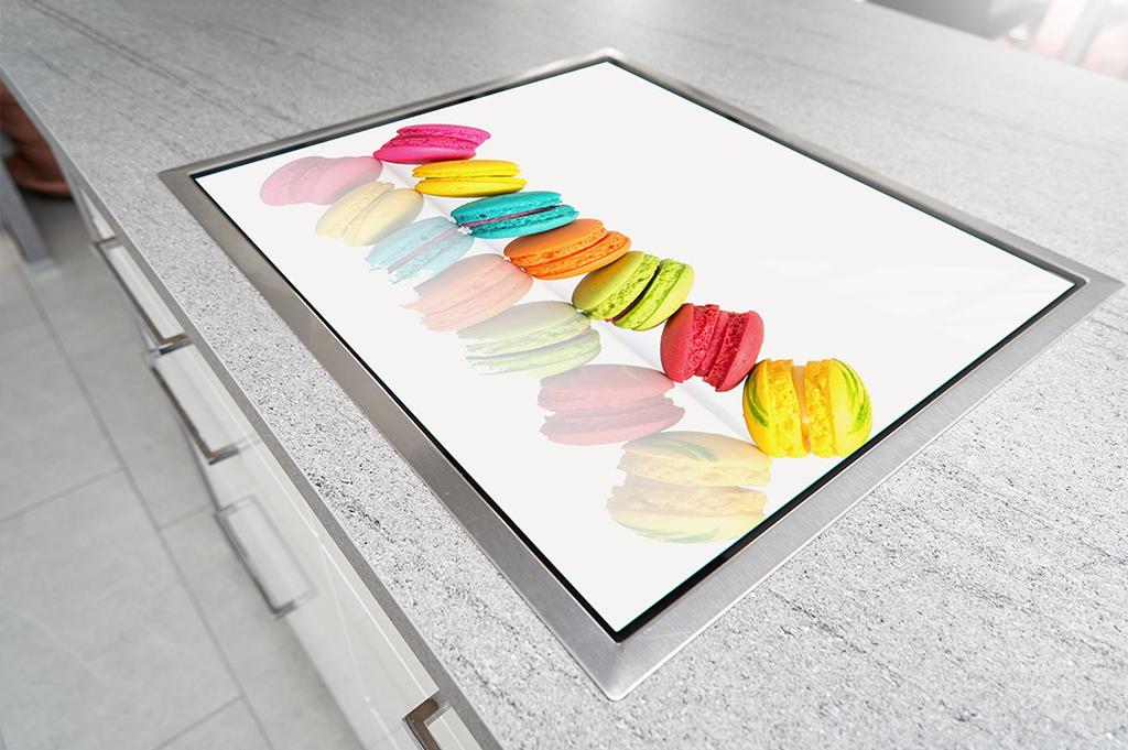 SZKLANA PŁYTA OCHRONNA NA KUCHENKĘ 70x52 KOLOROWA