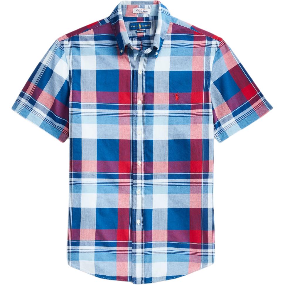 

Polo Ralph Lauren SS25 Рубашка в клетку с коротким рукавом и вышивкой логотипа-пони Мужские рубашки MNPOWOV1N820075-999 S
