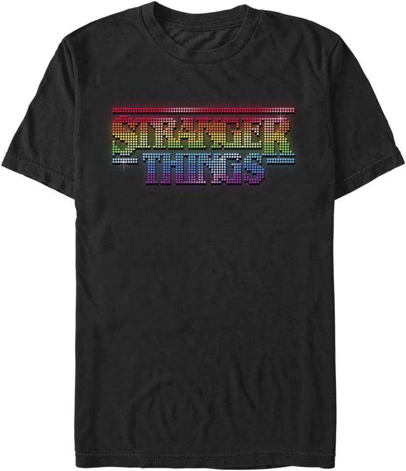 Stranger Things Men s Big & Tall Shiny ST Logo Short Sleeve Tee S
