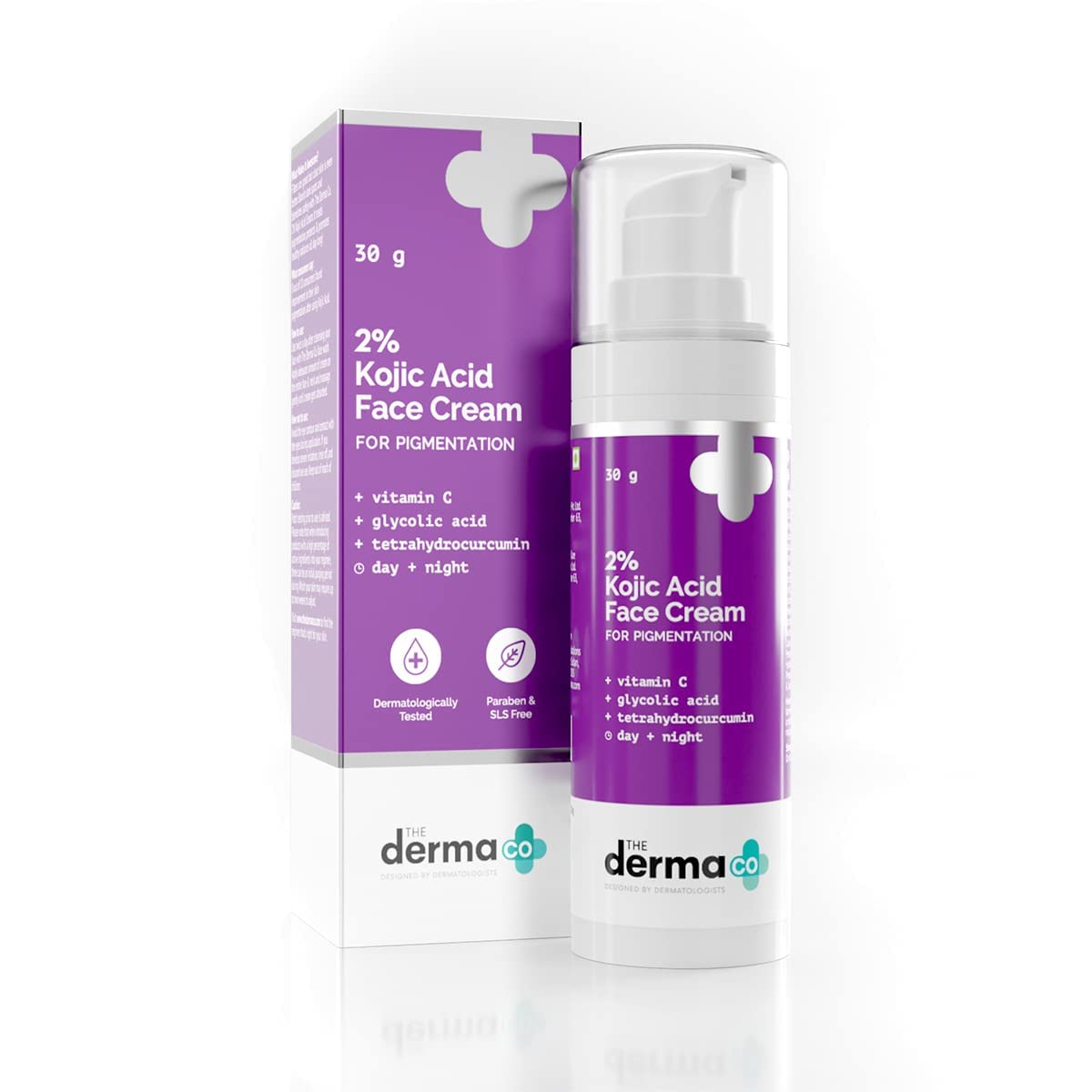 

The Derma Co 2% Kojic Acid Cream For Dark Spots And Uneven Tone Brightening Moisturizer For Men Women 30 g Care