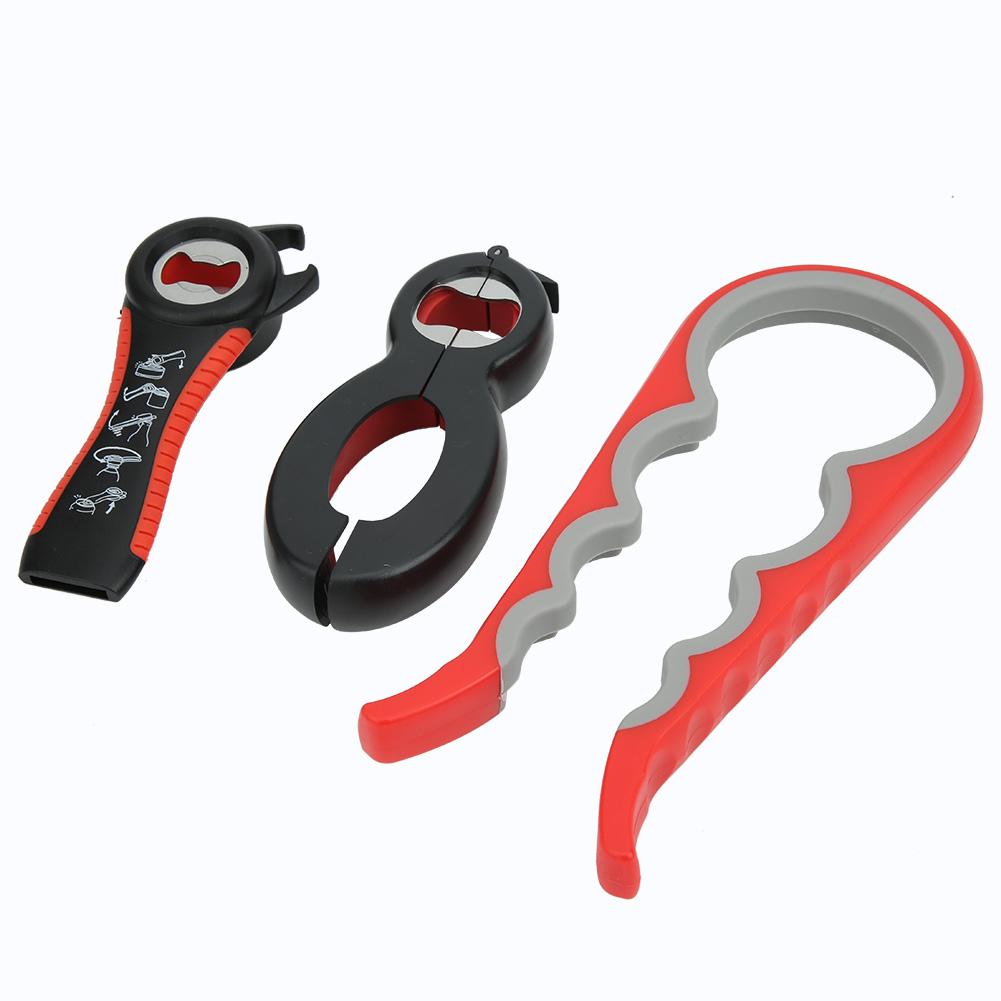 3 pezzi/set multifunzione in acciaio inox manuale apribottiglie kit accessorio da cucina