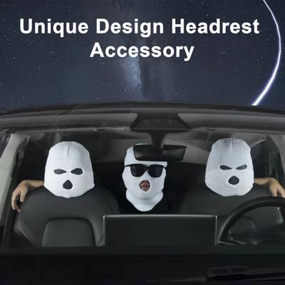 Car Headrest Cover Wear Resistant High Elasticity Easy To Install Wrap Protection Personalized