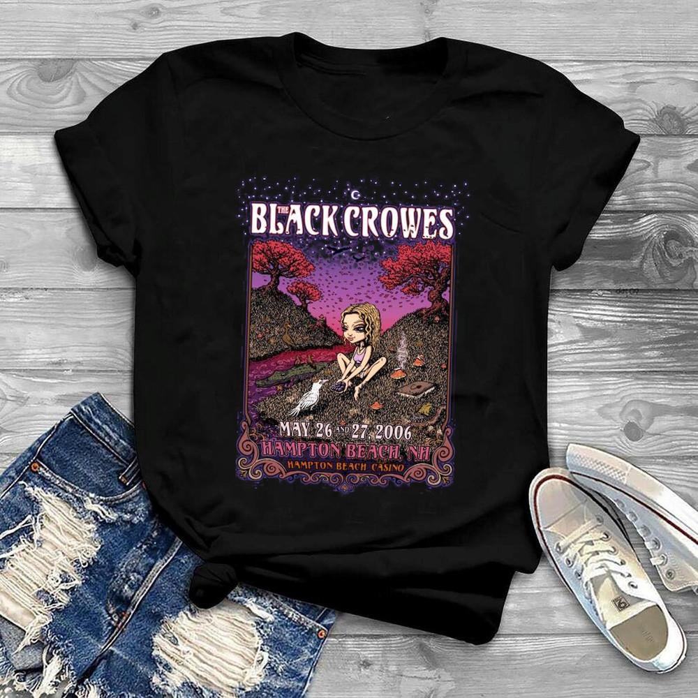 The Black Crowes Hampton Beach  unisex S234XL gIFT FAMILY Black Shirt S010 Unisex T-Shirt S