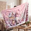 Christmas Flannel Throw Blanket Soft Warm Cozy For Sofa Bed Indoor Home Use Great Holiday Gift