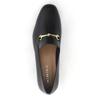Genuine Leather Cushioned Soft Flat HIMIKO Himiko Square Toe Bit Loafers 651315 Black 235