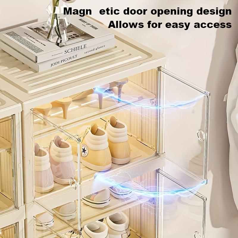 Uninstallable Foldable Shoe Storage Rack, Suitable for Multiple Scenes In Living Room and Bedroom, Plastic Integrally Molded Sho