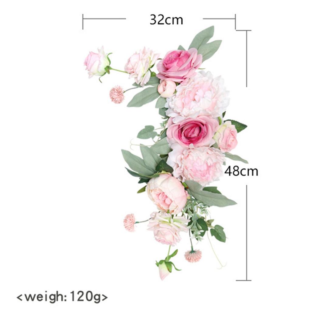 Artificial Flower Swag Handmade Centerpiece Garland for Reception Wall Party