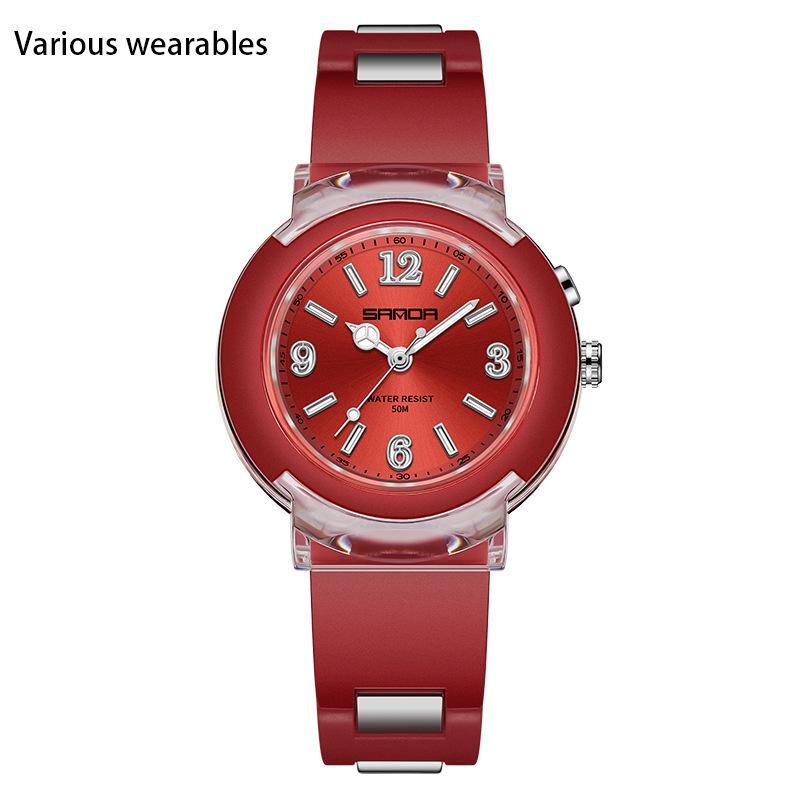 

Модные часы для отдыха на открытом воздухе, универсальные, для мужчин и женщин, для студентов, кварцевые часы со светодиодной подсветкой, детские часы