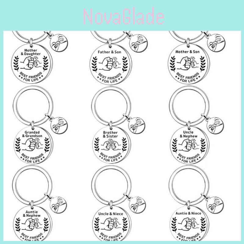 Stainless Steel Keychain Wholesale For Father's Day And Mother's Day Perfect Gift For Auntie And Nephew