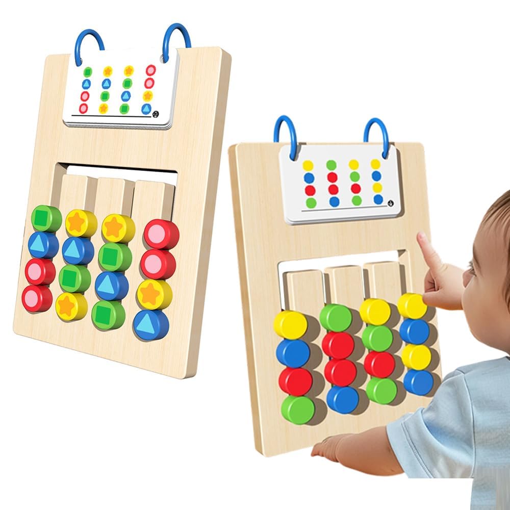 

Montessori Toy for Girls and Boys Ages 3, 4, 5, 6, and 7 - Birthday Gift, Brain Training Puzzle, Toddler Toy, Wooden Toy, Wooden Puzzle, Finger