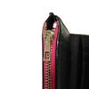 Used 12695 Small Vertical Trifold Wallet 107.55GS97 7942 Calfskin Black Repeat Anagram Pink Women's from Japan AUTHENTIC