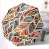 1pc Abstract Pattern Automatic Open 8-Rib Windproof Umbrella, Travel & Commuting, Suitable for All Seasons