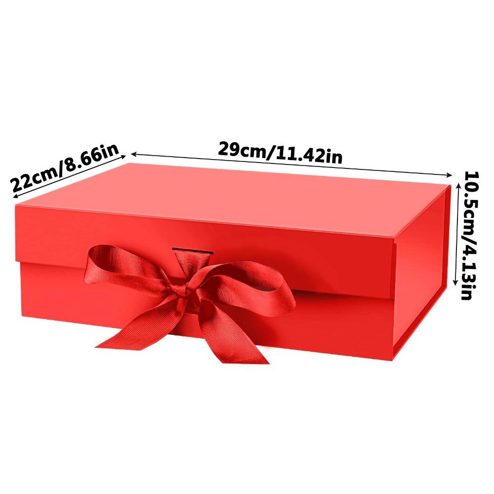 1 Stück Geschenkbox mit Deckel Leckerliboxen mit Band Faltbare Geschenkverpackungsbox für Geschenke Hochzeiten DIY Brautjungfern-Antragsboxen Schmuckherstellungs-Display