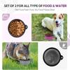 Folding Portable Silicone Dog Feeder Bowl 2 In 1 Pet Dispenser Outdoor Travel Dog with Carabiner Bottle Food Water Container