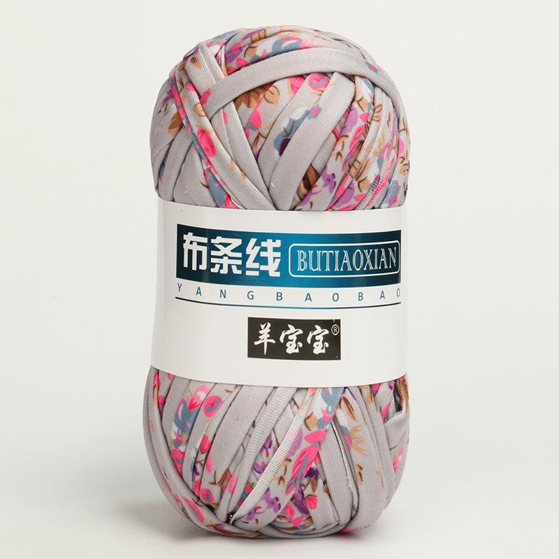 

1 шт. Трикотажная пряжа для вязания футболки для плетеной сумки, шляпы, тапочек, подставки, одеяла, нить, мягкая полиэстеровая пряжа для вязания крючком, мягкая тканевая пряжа