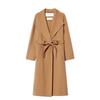 GOELIA Double-Faced Cashmere French Style Mid-Length Coat