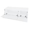 VidaXL Meuble TV Aggloméré 120 x 40 x 34 cm Blanc brillant