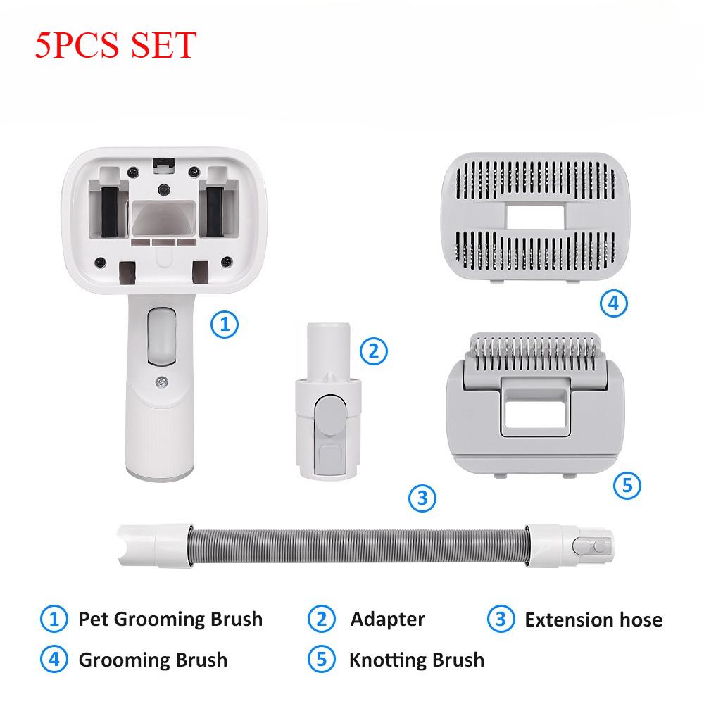 Pet Dog Hair Brush Vacuum Attachment For Dyson V6 V7 V8 V10 V11 V12 V15 Extended Hose Pet Grooming Tool for Medium/Large Pets