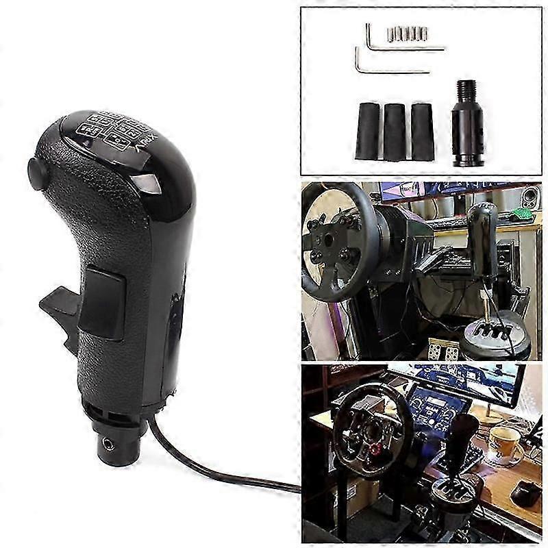 PC USB High Low Gear Simulator Shifter Knob for G29 G27 G25 TH8A USB Gearshift Knob for ETS2 HB043