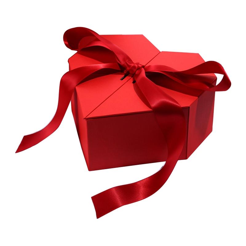 Heart Shaped Gifts Box with Bow Ribbon Valentines Day Presents Packaing Boxes Anniversary Surprise Gifts Wedding Decorations