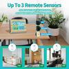 Funk Wireless  ,  , Outdoor Indoor with 6\  LED Brightness Color Display Temperature   Humidity Forecast