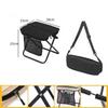 Platzsparend Faltbarer Rucksackhocker Multifunktionaler Klapphocker mit Tasche Faltstuhl Outdoor