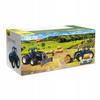 Remote Controlled Tractor Spreader Rubber Wheels Light Sound Blue