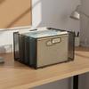 Foldable File Holder MultiFunctional Metal Mesh Box SpaceSaving Filing Crate for