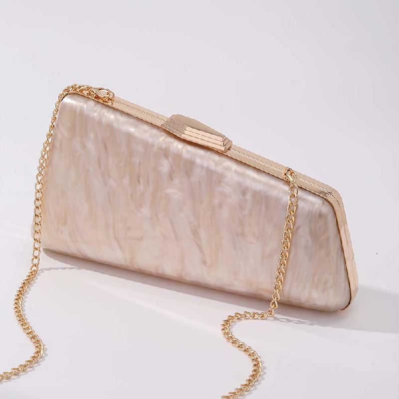 Evening Party Acrylic Shoulder Crossbody Bag Metal Clip Clutch New Special Shape Fashion Coin Purse Women's Mini Handbag Luxury